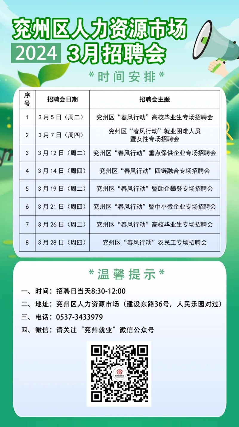 兖州最新招聘信息全面解析